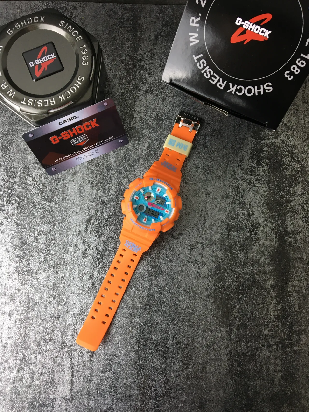 Casio G-Shock GA-110 Orange et Turquoise Montre Sportive 7