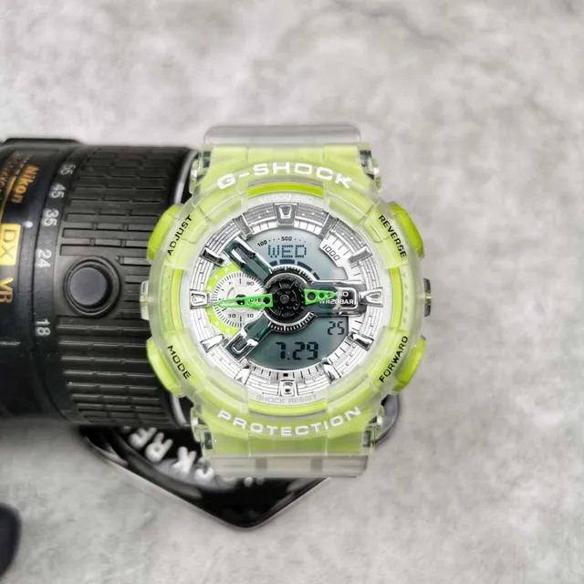 Casio G-Shock GA-110 Translucent Lime Green Sports Watch 5