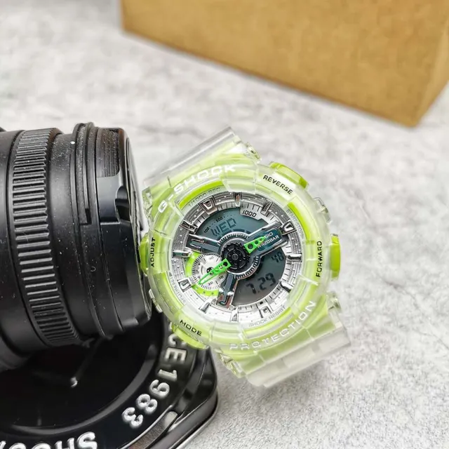 Casio G-Shock GA-110 Translucent Lime Green Sports Watch 6