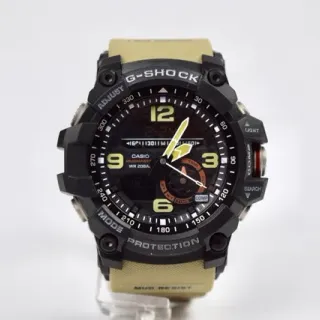ক্যাসিও G-Shock মাডমাস্টার কালো এবং বেইজ স্পোর্টস ওয়াচ