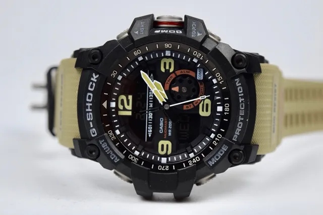 Casio G-Shock Mudmaster Black and Beige Sports Watch 2