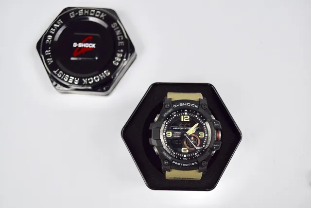 Casio G-Shock Mudmaster Black and Beige Sports Watch 4