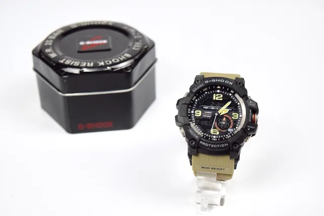 Casio G-Shock Mudmaster Black and Beige Sports Watch 5