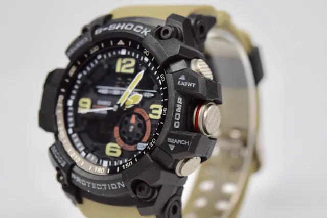 Casio G-Shock Mudmaster Black and Beige Sports Watch 8