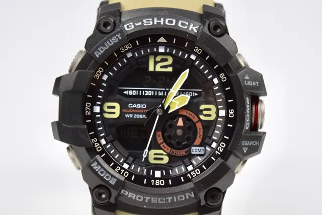 Casio G-Shock Mudmaster Black and Beige Sports Watch 9