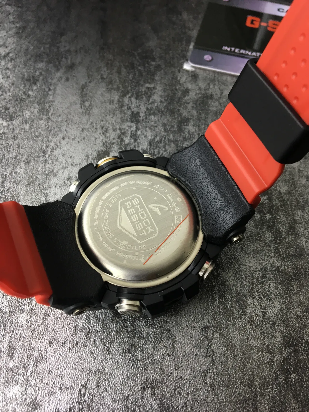 Casio G-Shock Mudmaster Black Gold Orange Sports Watch 2