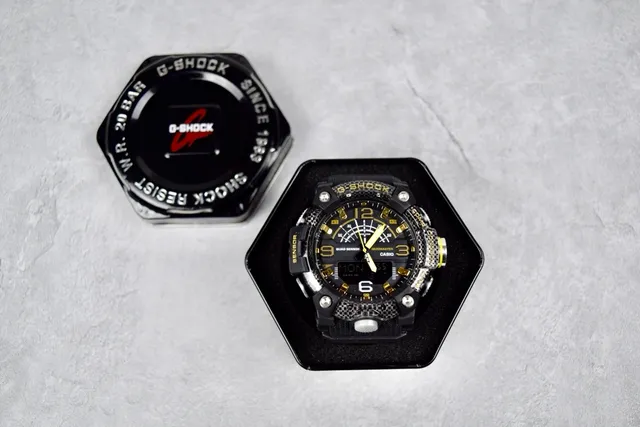 Casio G-Shock Mudmaster Quad Sensor Black and Gold Sports Watch 2