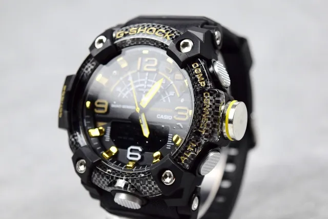 Casio G-Shock Mudmaster Quad Sensor Black and Gold Sports Watch 5