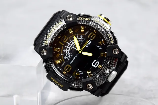 Casio G-Shock Mudmaster Quad Sensor Black and Gold Sports Watch 6