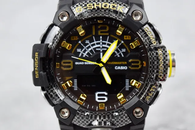 Casio G-Shock Mudmaster Quad Sensor Black and Gold Sports Watch 9