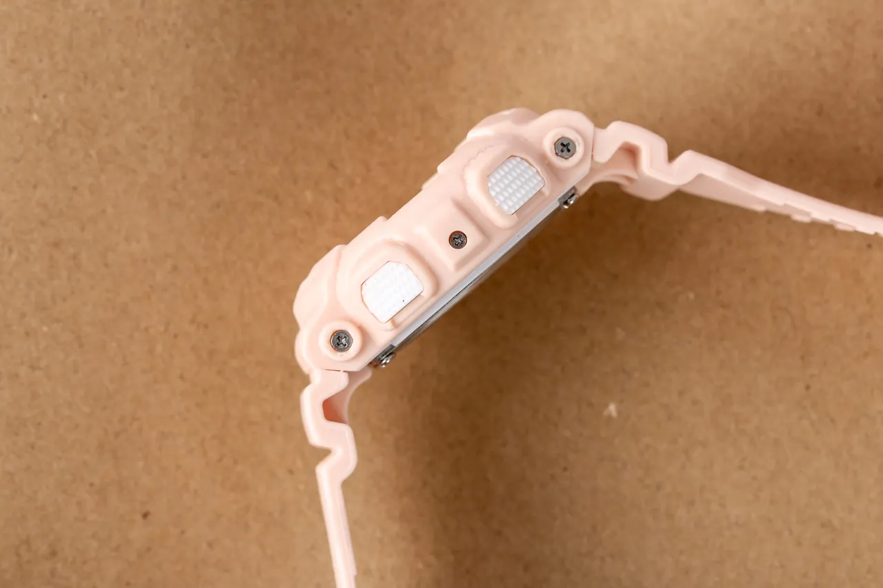 Casio G-SHOCK Pink White Rugged Resin Construction Digital LCD Display Quartz Watch 9