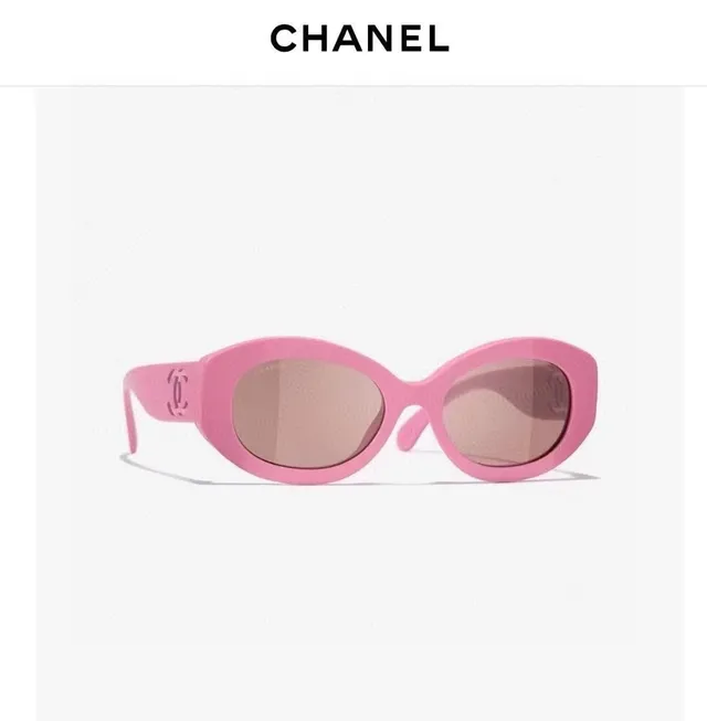Chanel Oval Acetate Gradient Brown Sunglasses 4