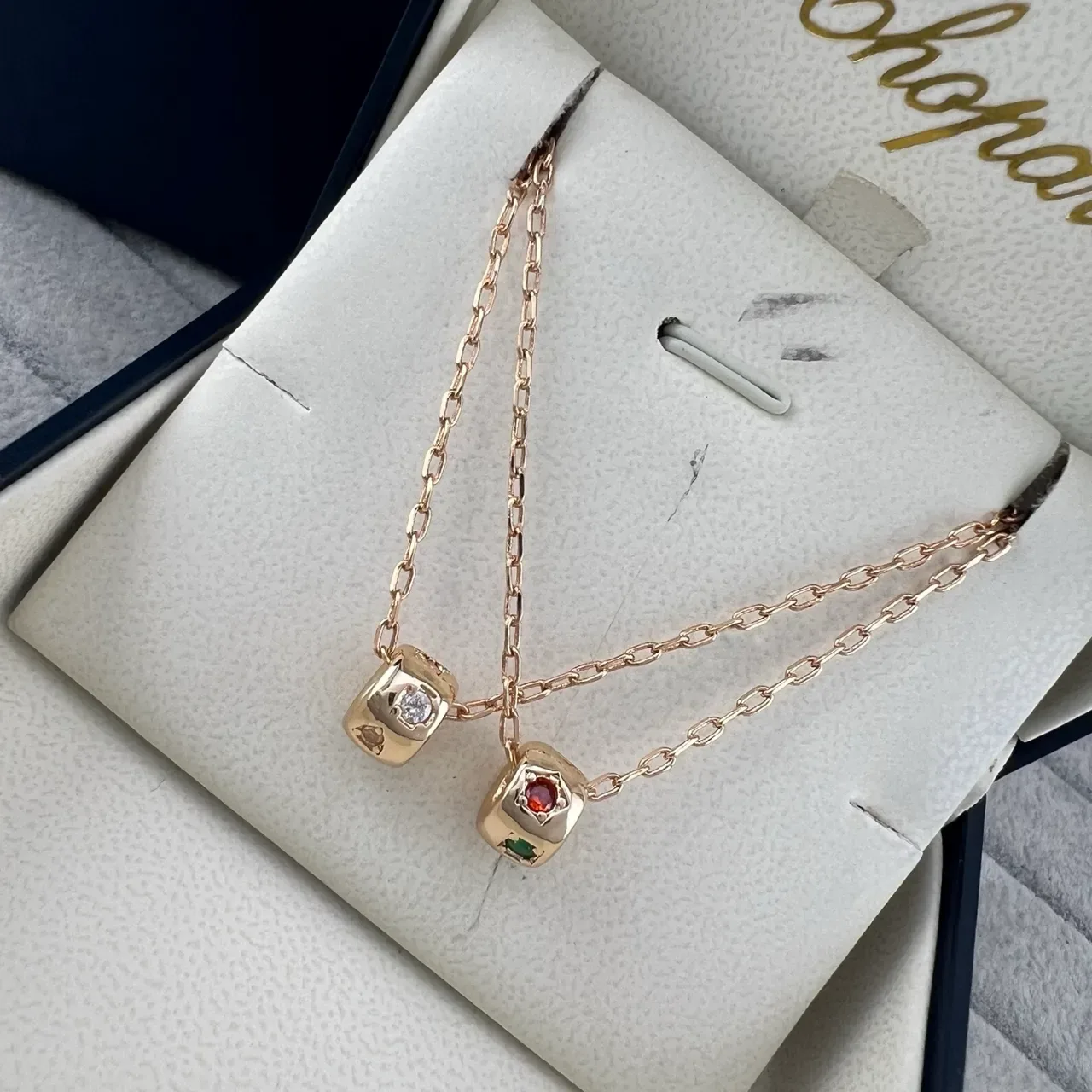 Chopard Dual Cube Pendentif Gemme 5