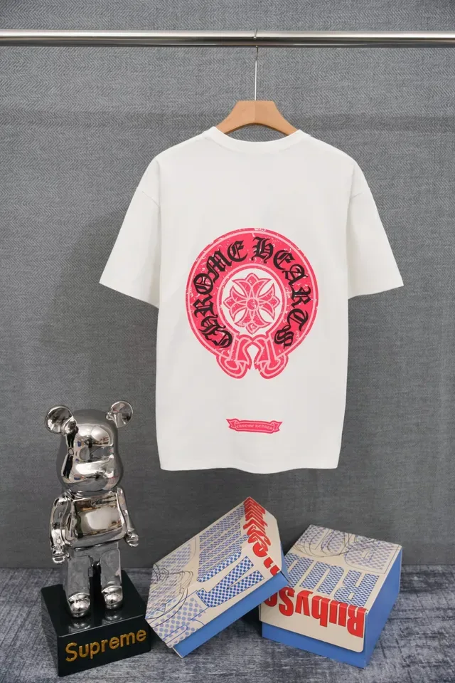 Chrome Hearts Crest Logo White T-Shirt 4