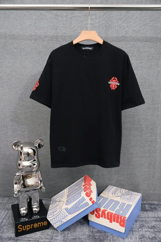 Chrome Hearts Cross Embroidered White T-Shirt 3