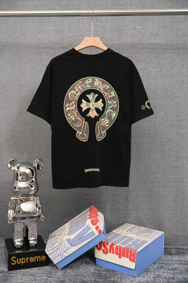 Chrome Hearts Embroidered Triple Cross Logo White T-Shirt 2