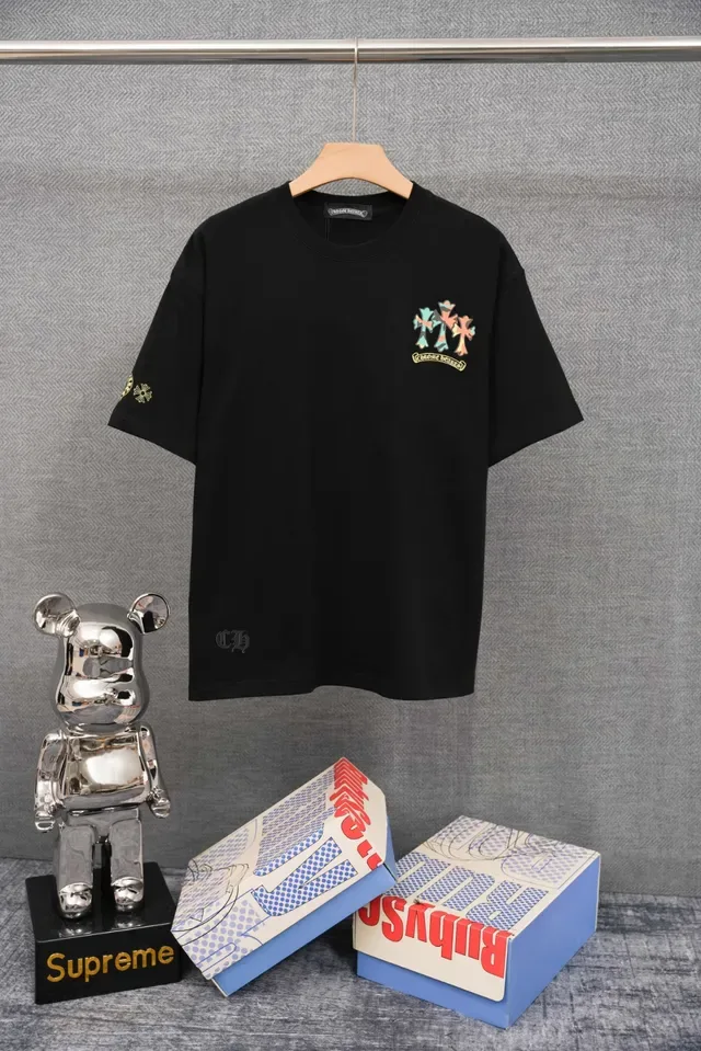 Chrome Hearts Embroidered Triple Cross Logo White T-Shirt 3