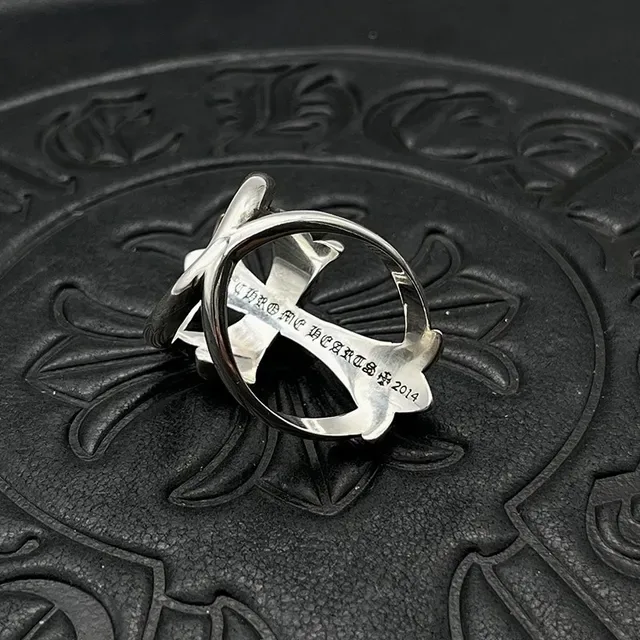 Chrome Hearts Fleur de Lis Cross Silver Ring 5