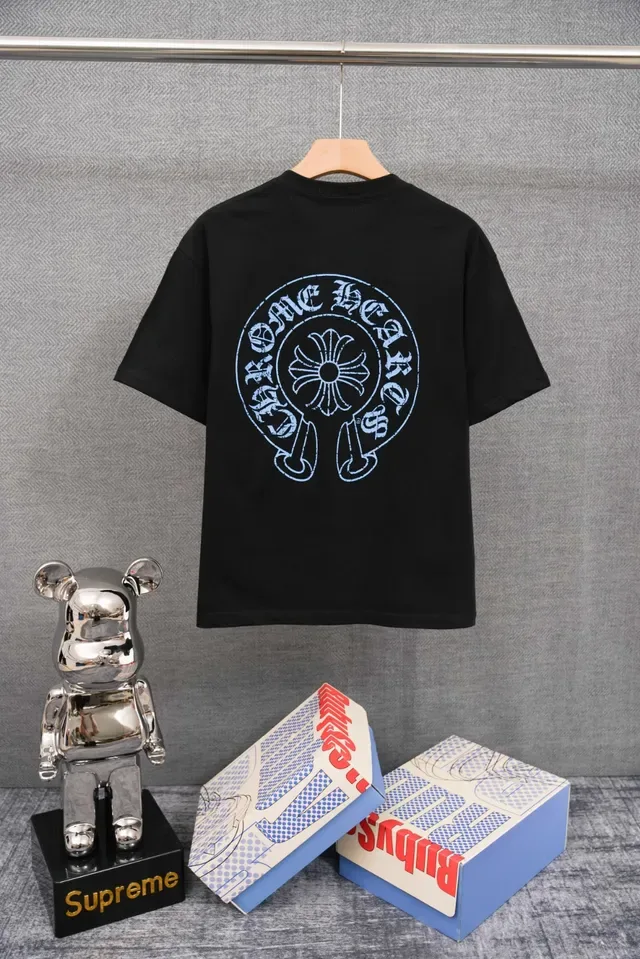 Chrome Hearts Floral Crest Embroidered Black T-Shirt 4