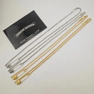 Chrome Hearts Floral Safety Pin Pendant Necklace