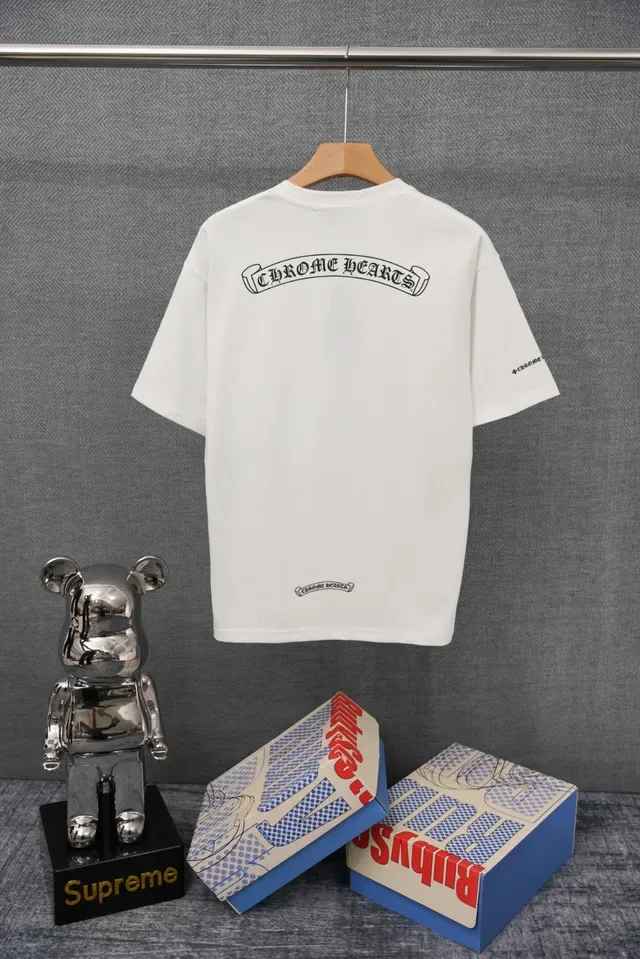 Chrome Hearts Pocket Tee White Embroidered T-Shirt 4