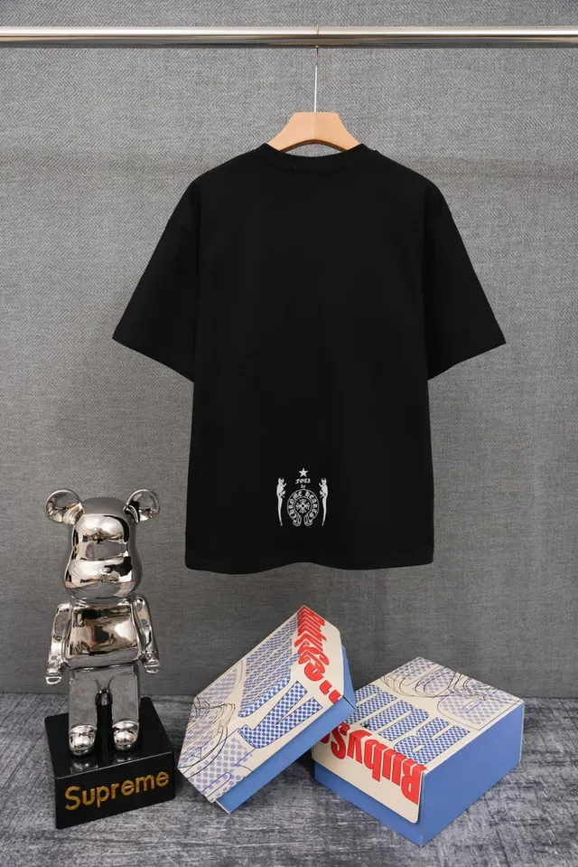 Chrome Hearts Skull and Bars Graphic Off-White T-Shirt 2
