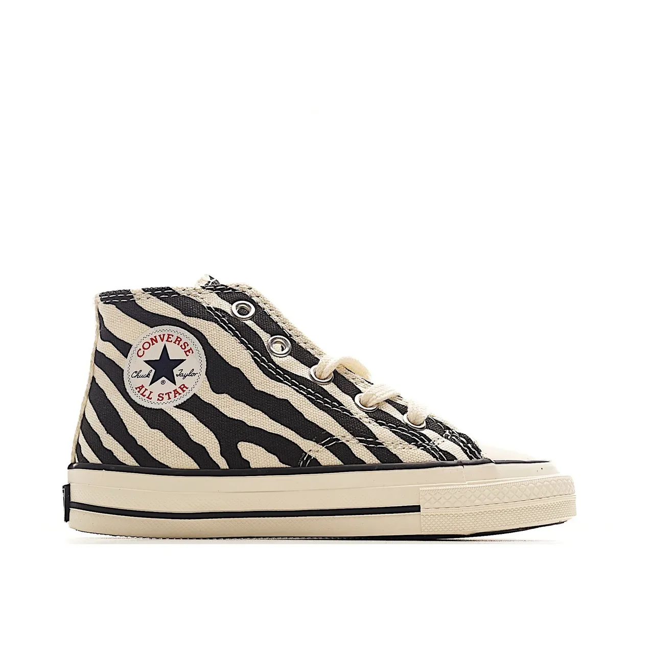 Converse أخضر بيج عالي الارتفاع قماش أسلوب حياة حذاء رياضي 9
