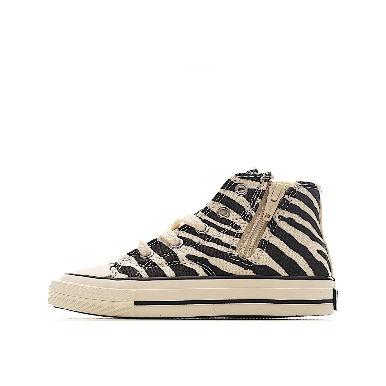 Converse أخضر بيج عالي الارتفاع قماش أسلوب حياة حذاء رياضي 10