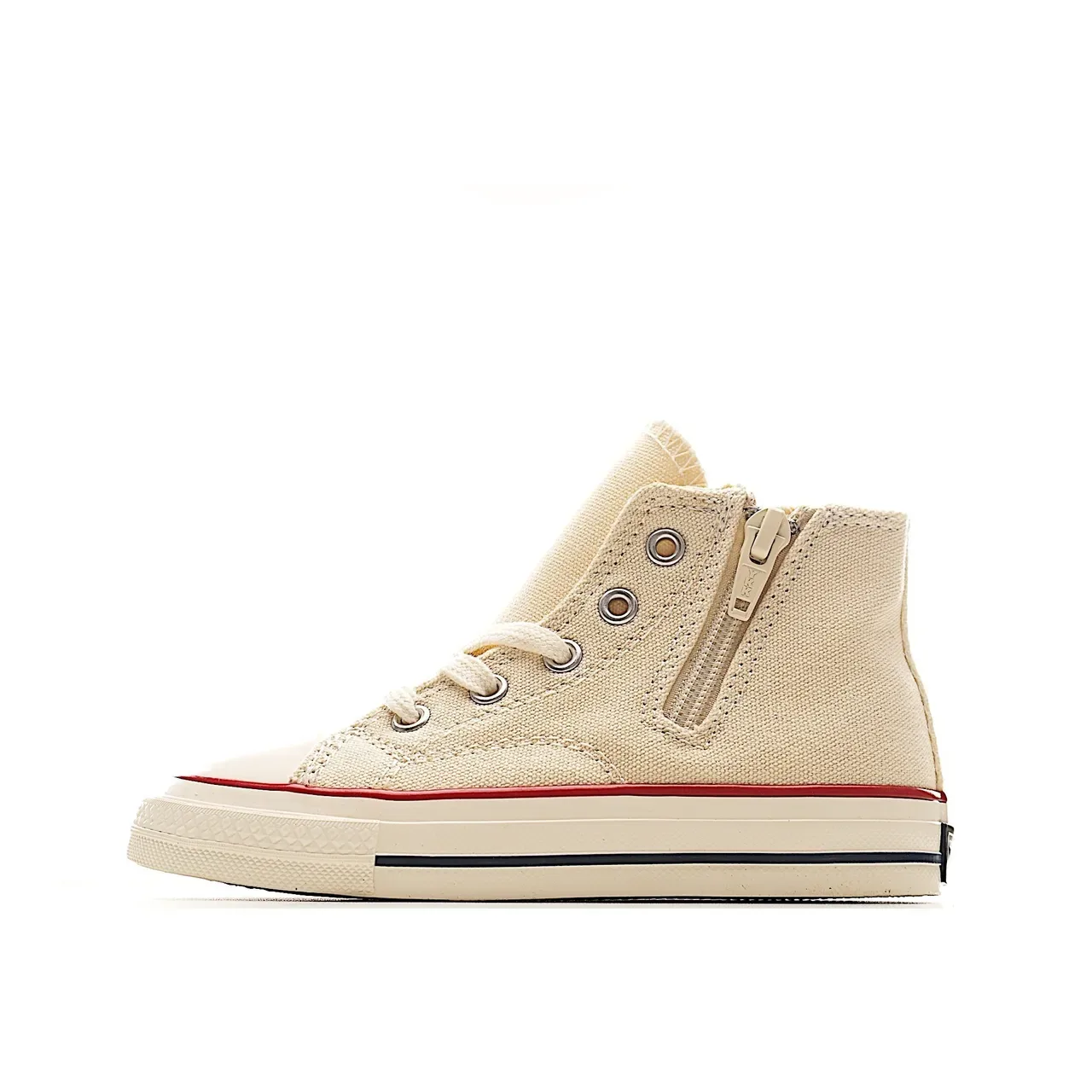 Converse أخضر بيج عالي الارتفاع قماش أسلوب حياة حذاء رياضي 17
