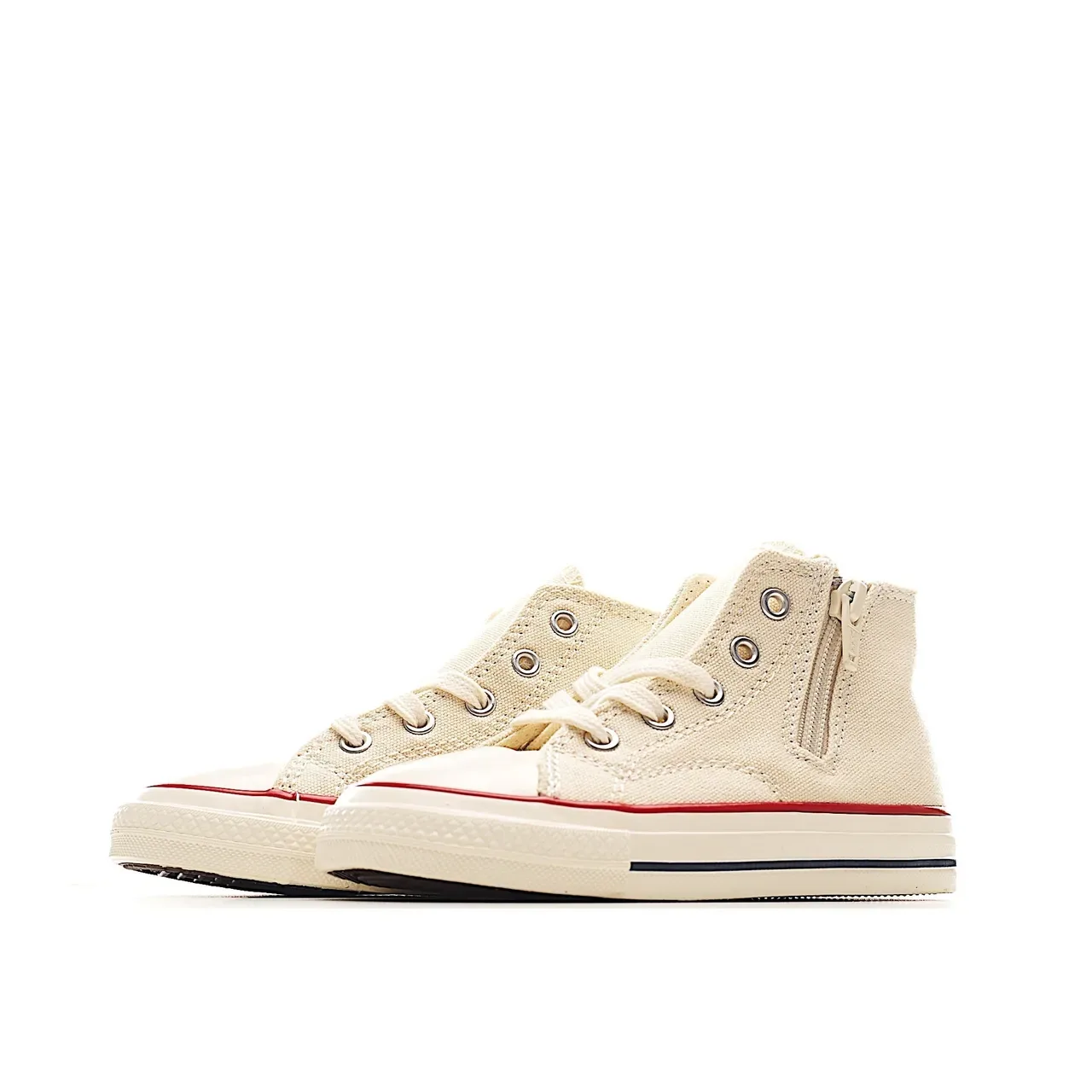 Converse أخضر بيج عالي الارتفاع قماش أسلوب حياة حذاء رياضي 18