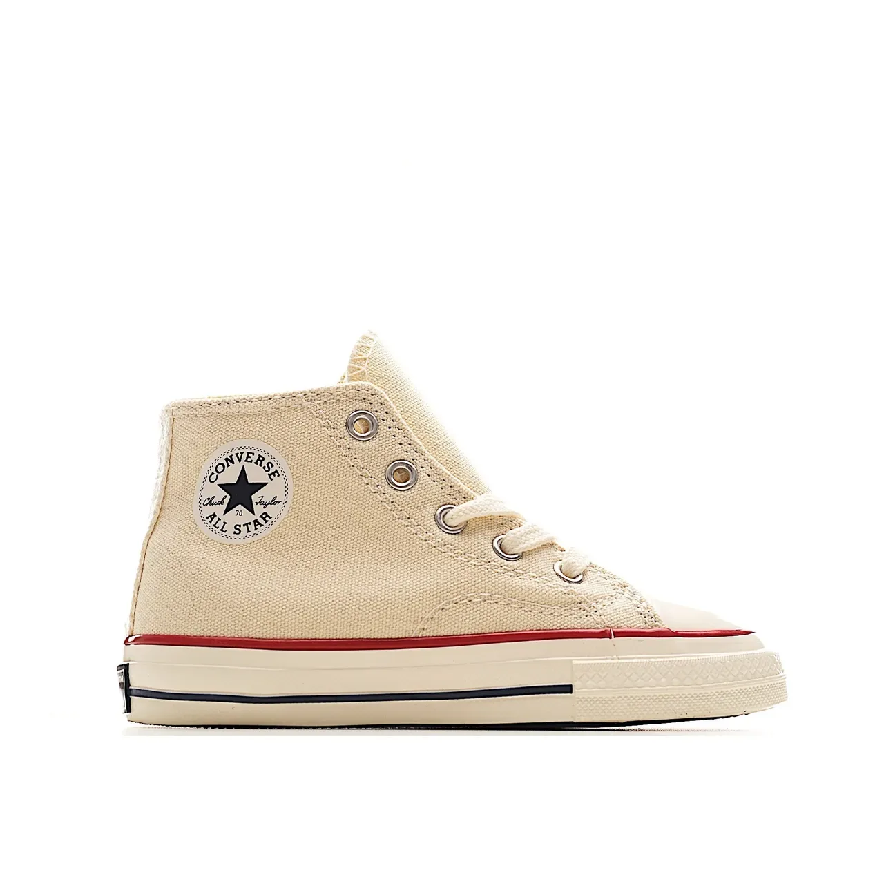 Converse أخضر بيج عالي الارتفاع قماش أسلوب حياة حذاء رياضي 19