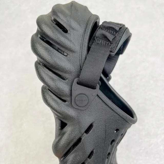 Crocs Echo Clog Black Molded Foam Clog 5