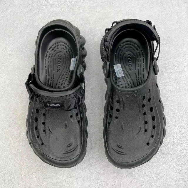 Crocs Echo Clog Black Molded Foam Clog 9