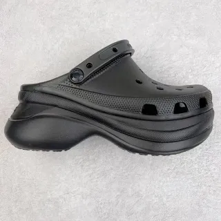 Crocs Echo Clog Negro grande plataforma zueco