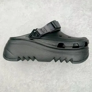 Crocs Echo Clog Negro Plataforma Correa Clog