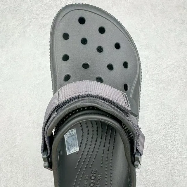 Crocs Echo Clog Black Platform Strap Clog 4