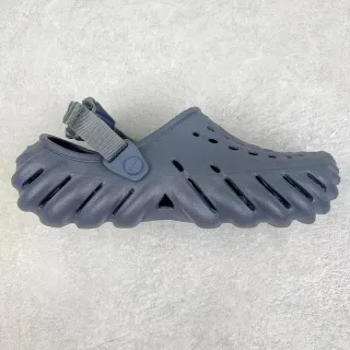 Crocs Echo Clog Gray Molded Foam Ventilated Clog