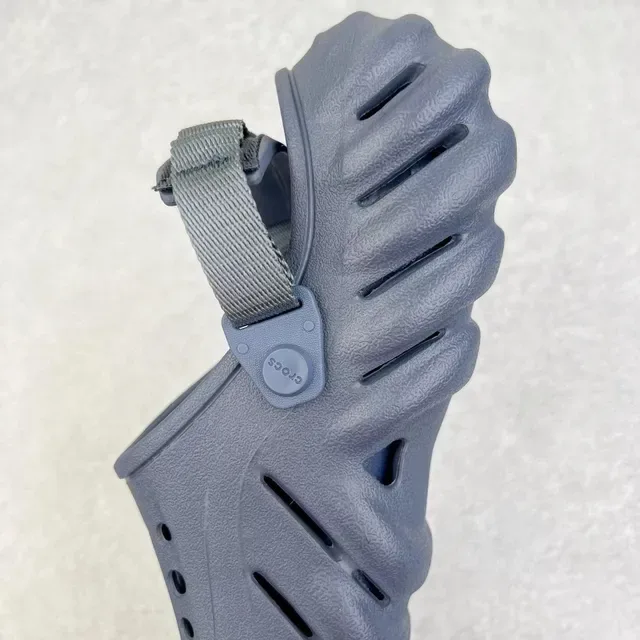 Crocs Echo Clog Gray Molded Foam Ventilated Clog 4