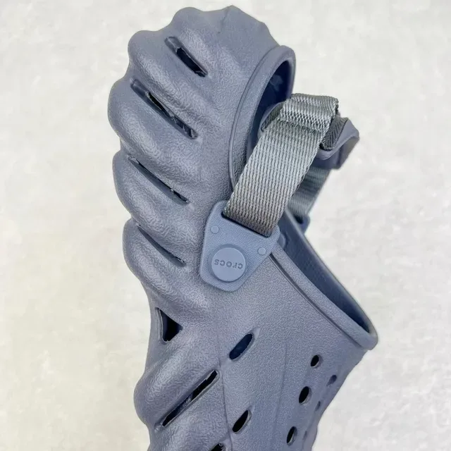 Crocs Echo Clog Gray Molded Foam Ventilated Clog 5