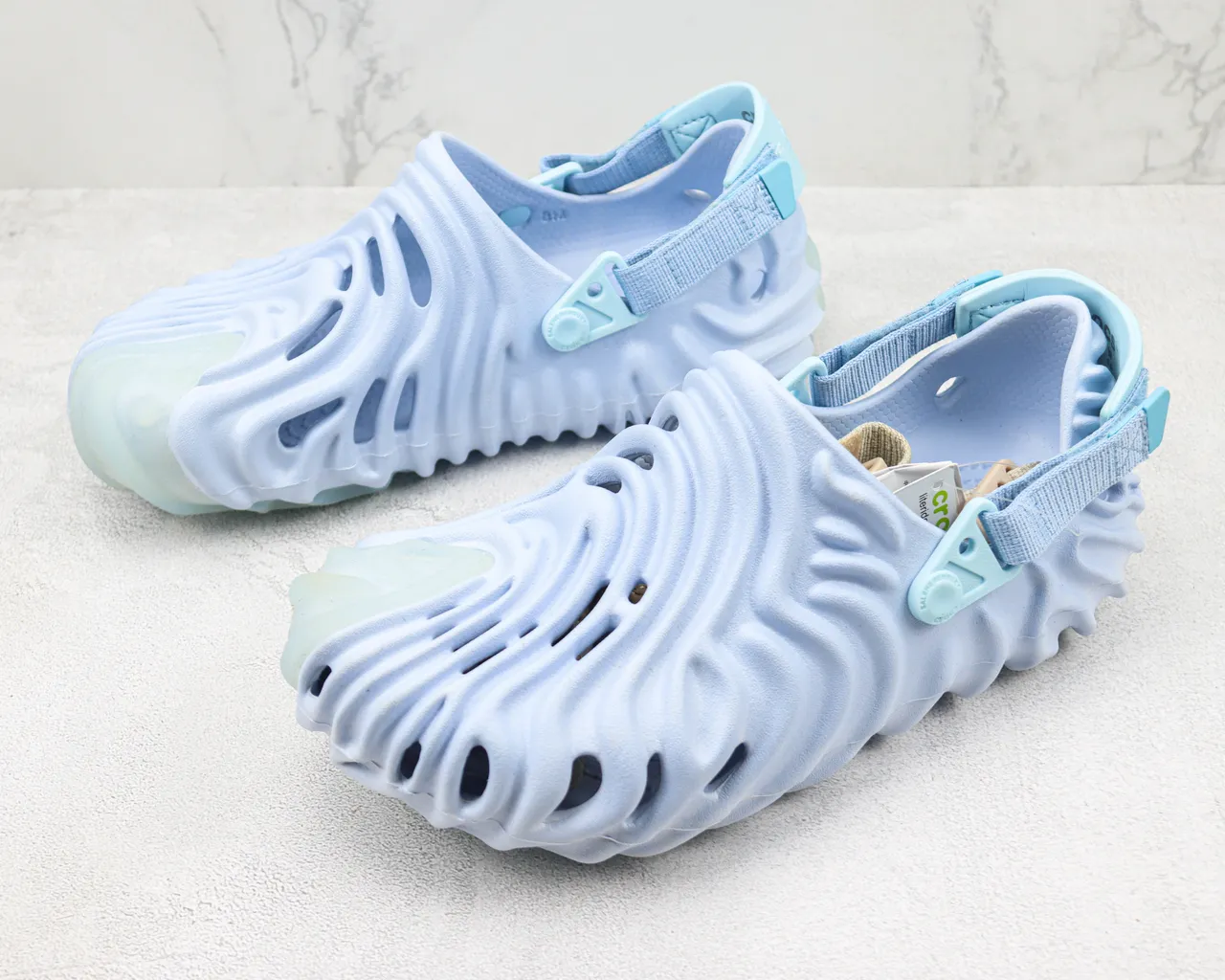 Crocs Echo Clog Light Blue Molded Foam Clog 4