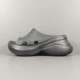 Crocs Echo Clog Metallic Gray Platform Clog