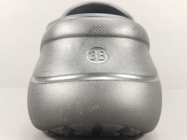 Crocs Echo Clog Metallic Gray Platform Clog 4