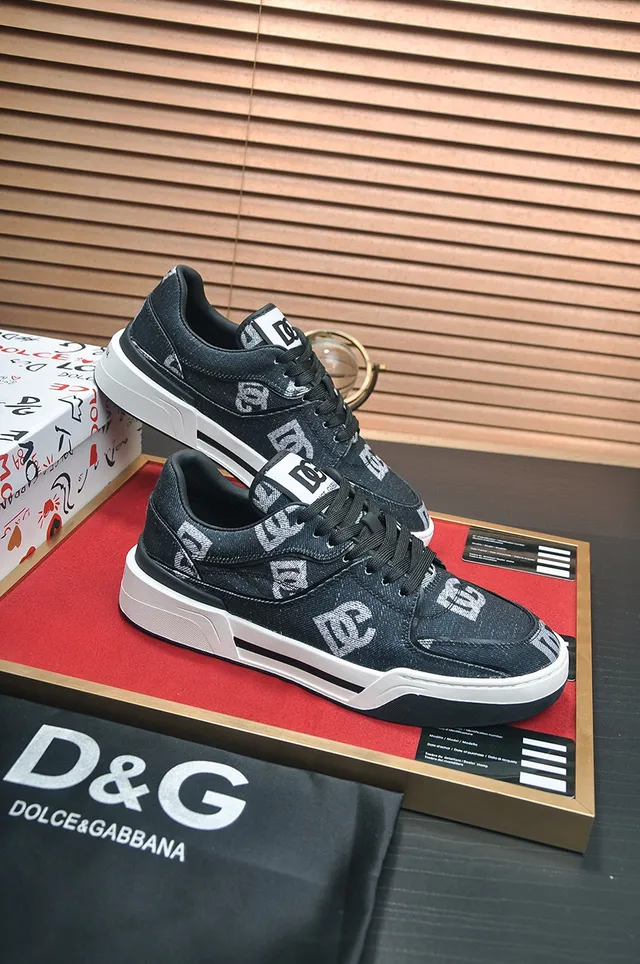DC Shoes Black White Monogrammed Denim Upper Chunky Midsole Lifestyle Sneakers 5