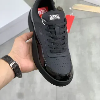 Diesel Black Platform Lifestyle Sneaker
