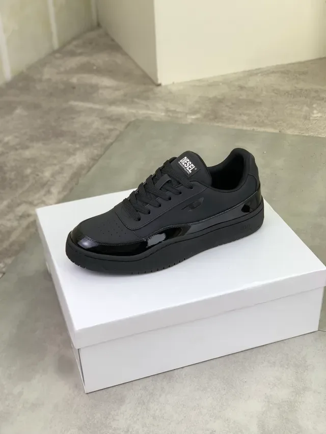 Diesel Black Platform Lifestyle Sneaker 4