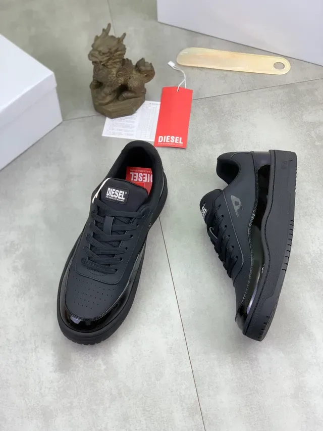Diesel Black Platform Lifestyle Sneaker 5