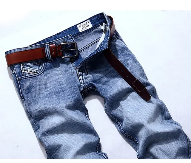 Diesel Jeans lavagem média desgastada perna reta 10