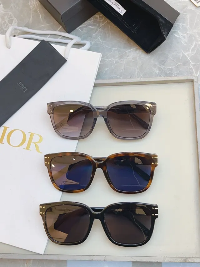 Christian Dior Rectangular Acetate Sunglasses 8
