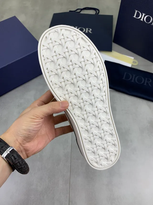 Dior B23 Beige Monogram Script Slip-On Lifestyle Sneakers 2