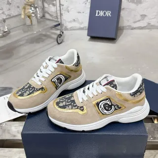 Dior B23 Beige Suede and Oblique Monogram Lifestyle Sneakers
